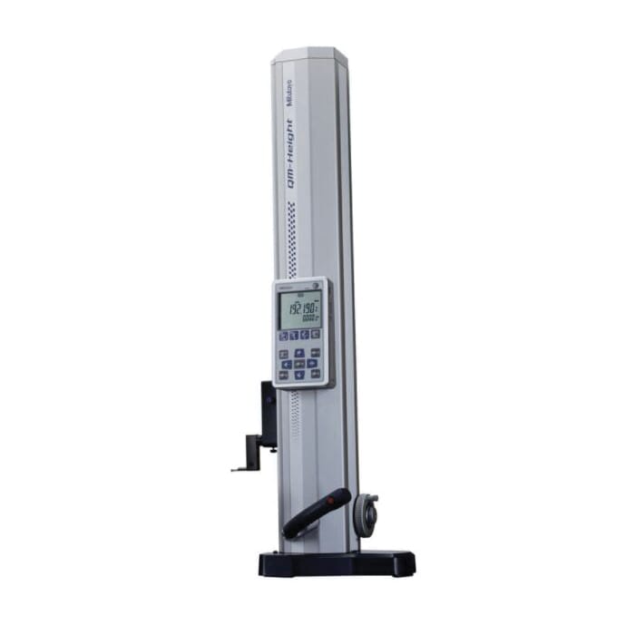 Mitutoyo ABSOLUTE® 518-237 QM 518 High Precision Inch/Metric Digital Height Gauge, 0 to 24 in, 0 to 600 mm Measuring, +/-(2.4 + 2.1L/600) um Accuracy, 0.00005 in, 0.0001 in/0.001 mm, 0.0005 mm Resolution, 280 mm L Base